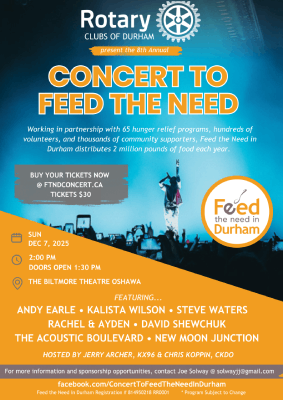 Concert to Feed the Need Durham