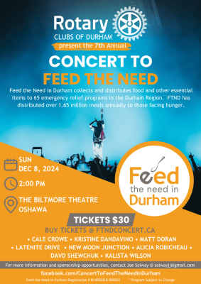 Concert to Feed the Need Durham